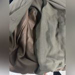 Calvin Klein Vintage Olive Green Brown Wool Wrap Pencil Skirt Size 14 L XL Photo 4