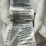 Adidas  White Pullover Hoodie w/ Black Signature 3 Stripe Sleeves Sweatshirt Med Photo 10