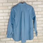 Athleta Oversized Performance Poplin Long Sleeve Shirt in Heron Blue Size S Photo 8