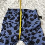 Catherine Malandrino  2 piece set Sports bra & biker shorts Navy Cheetah Medium Photo 8