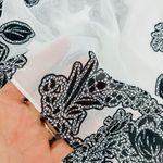 MGT Industries White Black Lace Sheer Lounge Sleep Shorts Womens Small Photo 1