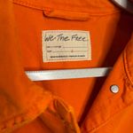 Free People NWT  We The Free Opal Swing Denim Jacket Orange L Photo 3