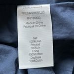 Veronica Beard NWT  Zee‎ Linen Dress Size 2 Navy Blue Marine Tiered Mini Resort Photo 5