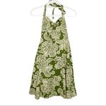 Windsor Sweetheart Green Floral Halter Spring Midi Flare Dress Size Small Photo 1