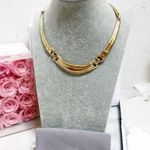 Christian Dior Authentic Dior RARE 1972 Vintage 18kt G.P Choker Necklace Photo 3