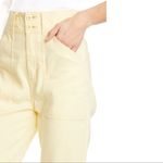 Joie NWT  Mirenda Slim Crop Cargo Pants in pastel yellow Size 4 Photo 2