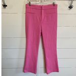 ZARA  Bootcut Pink Pants Mid-rise Stretch Chinos‎ Mini Flare Pink - Large Photo 4