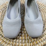 burudani Women’s Knit Flat Shoes Square Toe Comfort in Light Gray Size 7.5 Photo 1