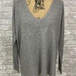 Brandy Melville  Grey Wool Blend Vneck Sweater Photo 0