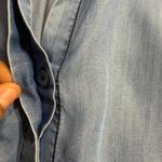 Soft Surroundings L Lightwash Tencel Lyocell Chambray Tunic Shirt Boho Casual Photo 3