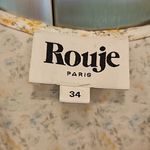 💕ROUJE💕 Flore Dress ~ 100% Viscose Romance Ecru Floral Print 34 EU White Size undefined Photo 11