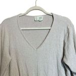 Saturday Sunday Anthropologie Top Womens Large Beige Ribbed Knot Front Blouse Photo 1