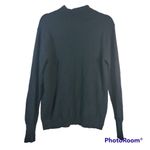 Orvis  Classic Black 100% Cashmere Long Sleeve Turtleneck Sweater Size Large Photo 1