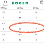 Boden Leather Low Heels Royal Blue Size 7 Photo 8