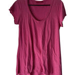 Cut Loose Women's Small Oversized Pink Cotton Short Sleeve Shirt Lightweight Photo 0