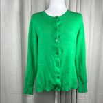 Crown & Ivy Cardigan Woman’s size Medium Vibrant Green Cardigan Sweater casual Photo 4