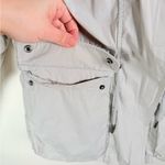 Yves Salomon YS Army Silver Lined Utility Parka with Removable Fur Trim Hood Size 2 Photo 4