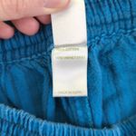 Soul Flower Teal Striped Pants Waist Pull On Cotton Low Impact Dye Small Casual Blue Photo 7