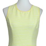 NY & Co. New York & Company Women's Yellow Stripe Fit Flare Dress Size Medium Photo 4