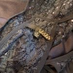 Lulus Lace & Sequin Navy Skater Dress Photo 6