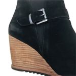 Caslon  black Addison‎ Lea wedge leather booties size 8 Photo 6