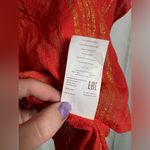 Michael Kors  Orange and Gold Swimsuit Coverup Kaftan Photo 10