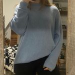 Aerie Blue Oversized Crewneck Sweater Photo 2