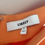 Likely  Orange One Shoulder Dress Photo 3