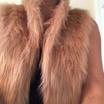 BCBGeneration BCBG GENERATION FAUX FUR VEST BLUSH NUDE XXS Photo 6