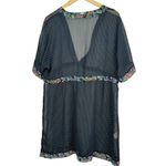 Anne cole Women's Ditsy Floral V Neck Front Tie Tunic Cover Up Size XL Photo 4