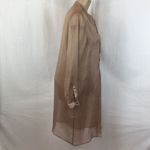 Zeuselen Taupe Sheer Long Sleeve Duster Top L NEW Size L Photo 4