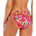 Sanctuary  Geranium Tunnel Side-Tie Hipster Bikini Bottoms Floral Red Pink XS Photo 1