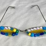 Notre Dame beaded sunglasses Gameday accessory Gold Photo 3