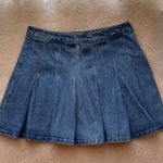 Denim Blvd Pleated Mini Skirt Photo 0