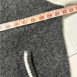 Embroidered Sweater Jacket Peacock Roses Cat Size Small Full Zip School Cliche Gray Photo 3