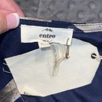 Entro  large womens feather print ruched empire waist with lavender velvet trim Photo 4