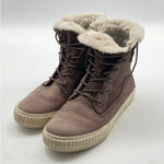 Timberland Taupe Nubuck Women's Skyla Bay Taupe Fleece Fold Down Boot - Size 7 Photo 0