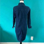 Levi's Levi’s denim blue midi button up dress in size small Photo 2