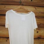 NWT Alexander Wang Cream Silk Blend Slub Knit T Shirt Dress White Photo 3