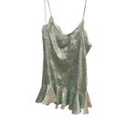 Vintage Sedu Mint Green Satin Floral Lace Babydoll Slip Lingerie M Sexy Y2K Size undefined Photo 4