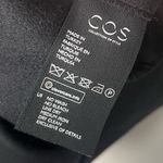 COS  topstitched black wool/cashmere mod short sleeve dress size 2 Photo 6