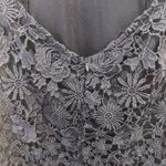 LULUS‎ Dress Love Poem Crochet Lace Mini Open Back Navy Blue Medium NWT Wedding Photo 5