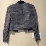 Hugo Boss BOSS  blue tweed woven crop blazer Photo 1