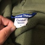 Outdoor Voices hooded sweatshirt soft size medium 100% cotton ribbed sides Photo 1