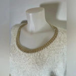 Juicy Couture  cream & gold fuzzy sweater Super Soft Crop Top Size XL EUC‎ 0022 Photo 1
