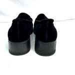 Vintage Y2K Black Velvet Platform Rhinestone Loafers Size 7.5 Photo 3