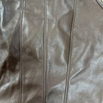 KIRIOUS Brown Faux Leather Corset Style Crop Top Size Small Photo 2