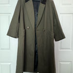 VINTAGE Donny Brook • 100% Wool Coat • 8P • Made in Russia • Green Paisley Photo 0
