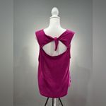 Old Navy Pink  Tie-Neck Linen Blend Tank Top Size L EUC Photo 1