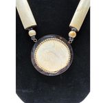 Vintage Chunky Wood & Bead Statement Necklace Photo 1